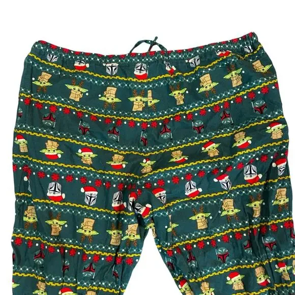Hanna Andersson Baby Yoda‎ Pants Mandalorian Women's Size 2XL Chrsitmas Pajamas - Picture 7 of 7